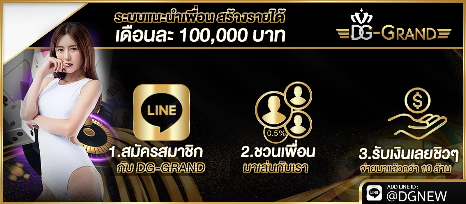 ระบบแนะนำเพื่อน พันธมิตร ที่ดีที่สุด สร้างรายได้เดือนละ 100000 บาท